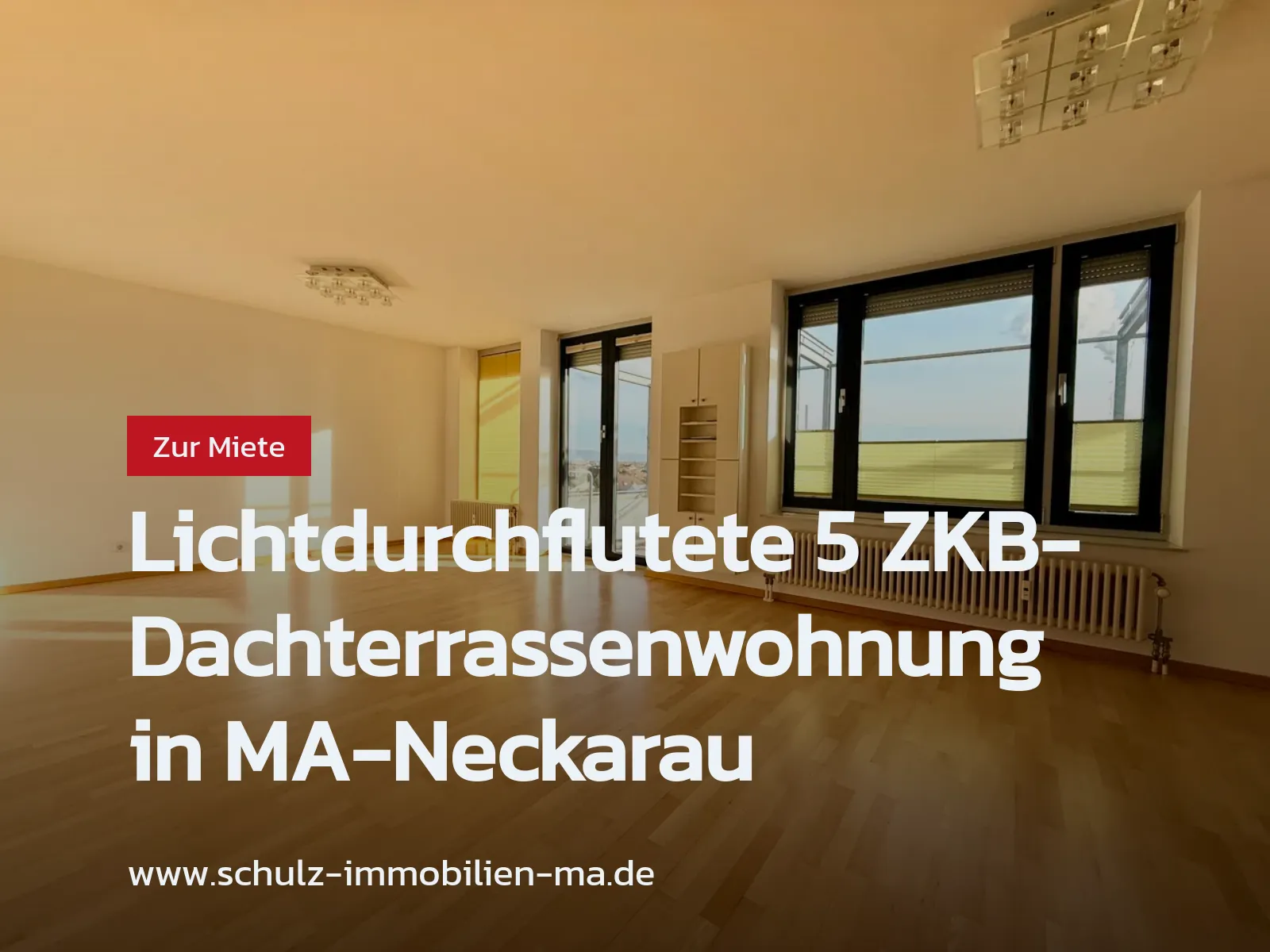 Neu im Angebot: Lichtdurchflutete 5 ZKB-Dachterrassenwohnung in MA-Neckarau