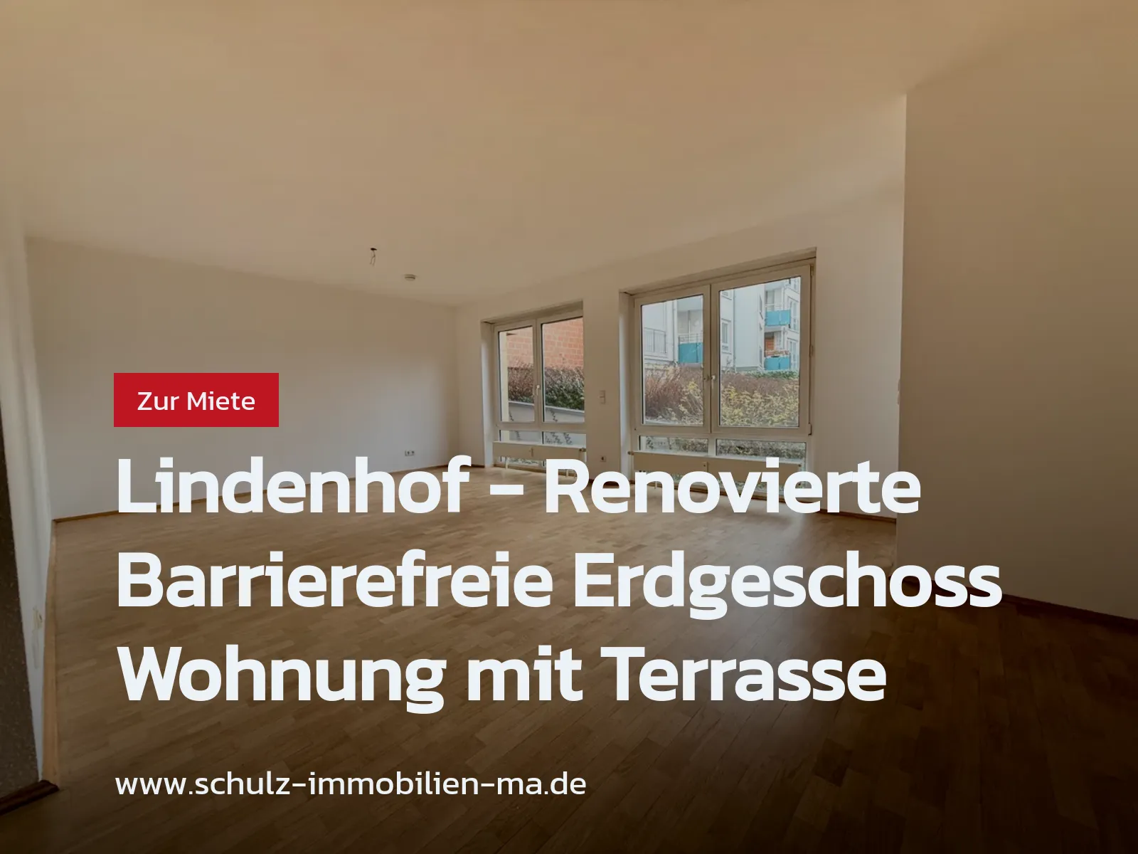 Neu im Angebot: Lindenhof – Renovierte Barrierefreie Erdgeschoss Wohnung mit Terrasse