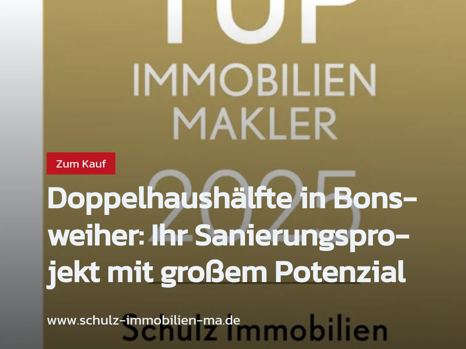 Neu im Angebot: Doppelhaushälfte in Bonsweiher: Ihr Sanierungsprojekt mit großem Potenzial
