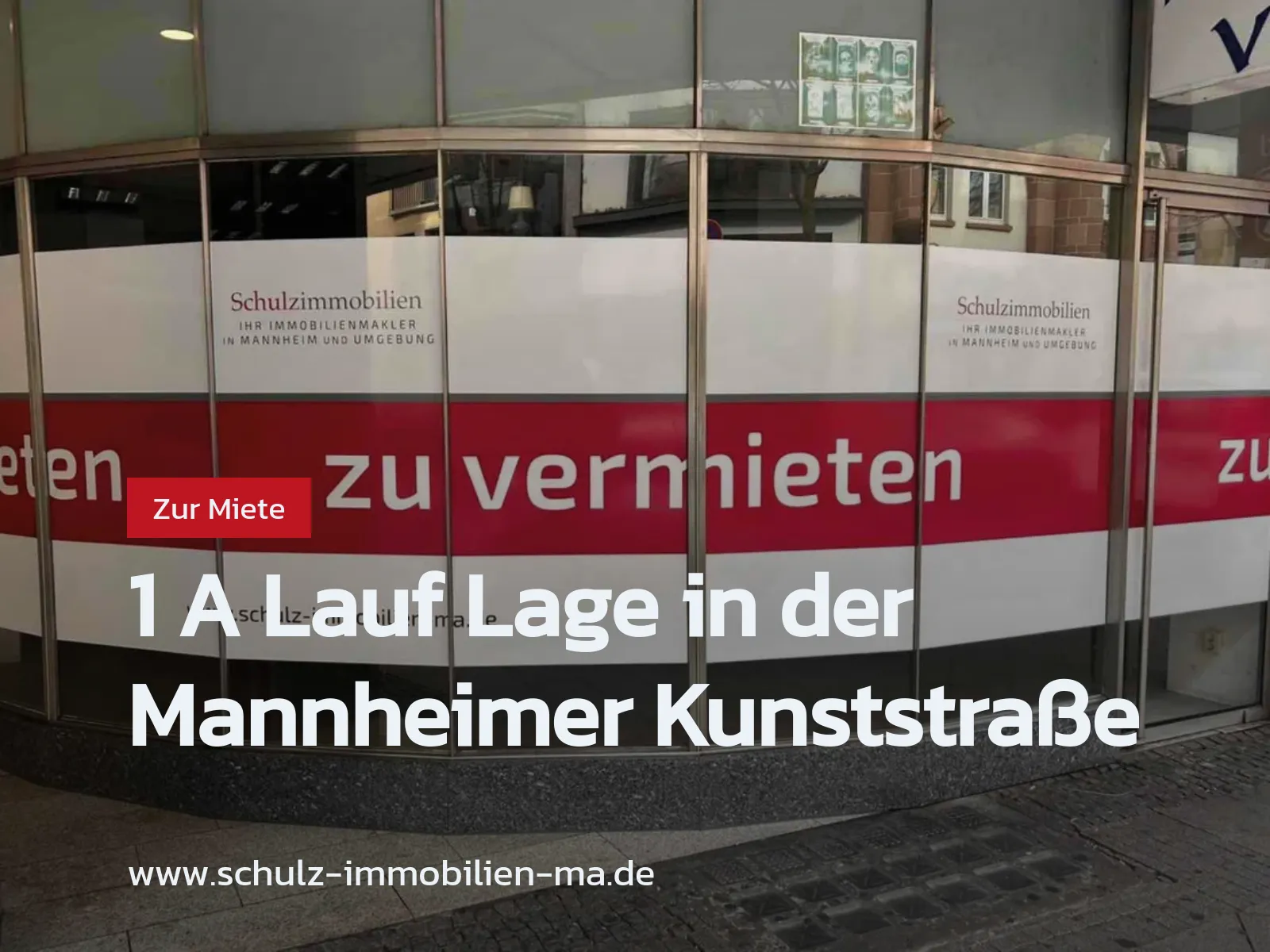 Neu im Angebot: 1 A Lauf Lage in der Mannheimer Kunststraße