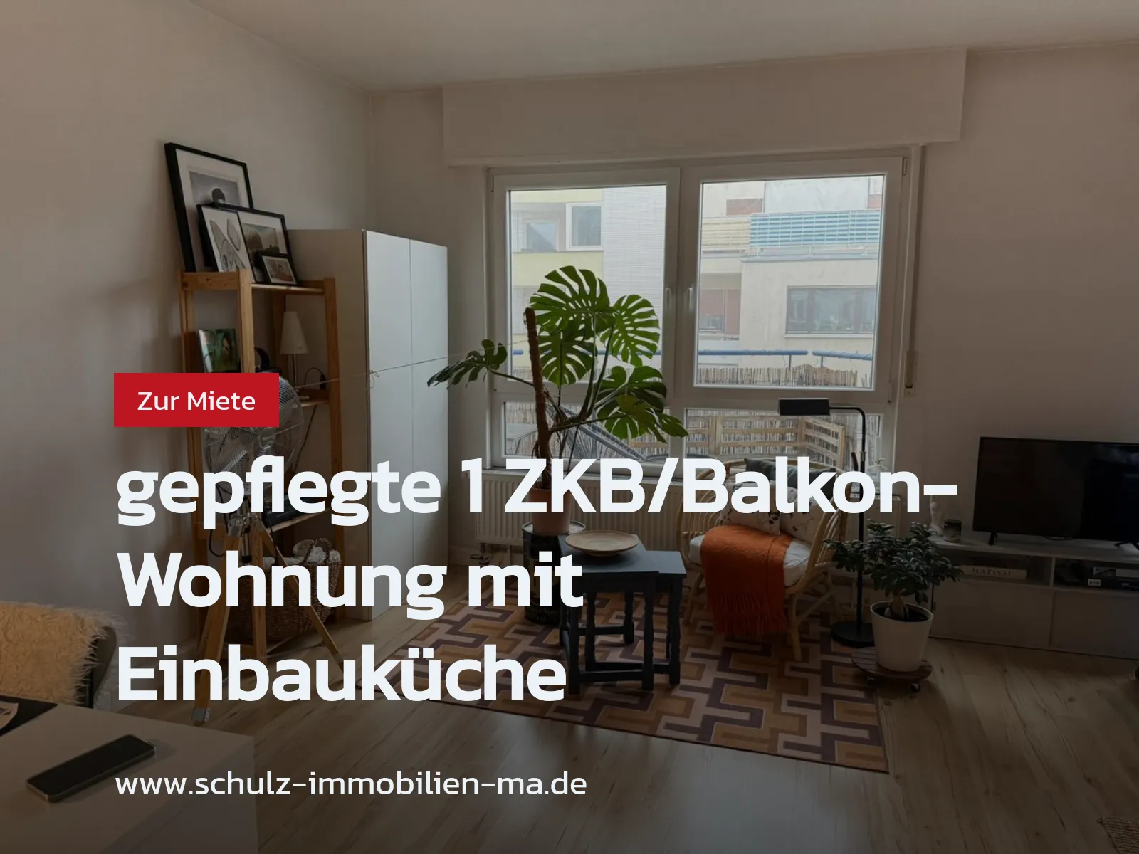 Neu im Angebot: gepflegte 1 ZKB/Balkon-Wohnung mit Einbauküche
