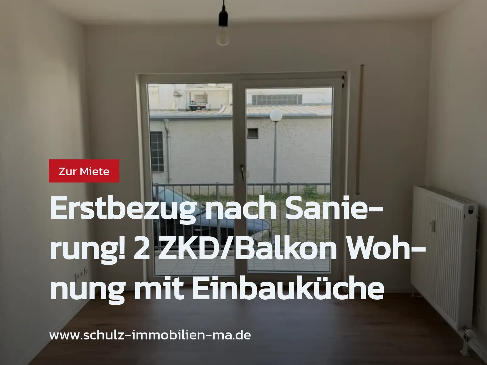 Neu im Angebot: Erstbezug nach Sanierung! 2 ZKD/Balkon Wohnung mit Einbauküche