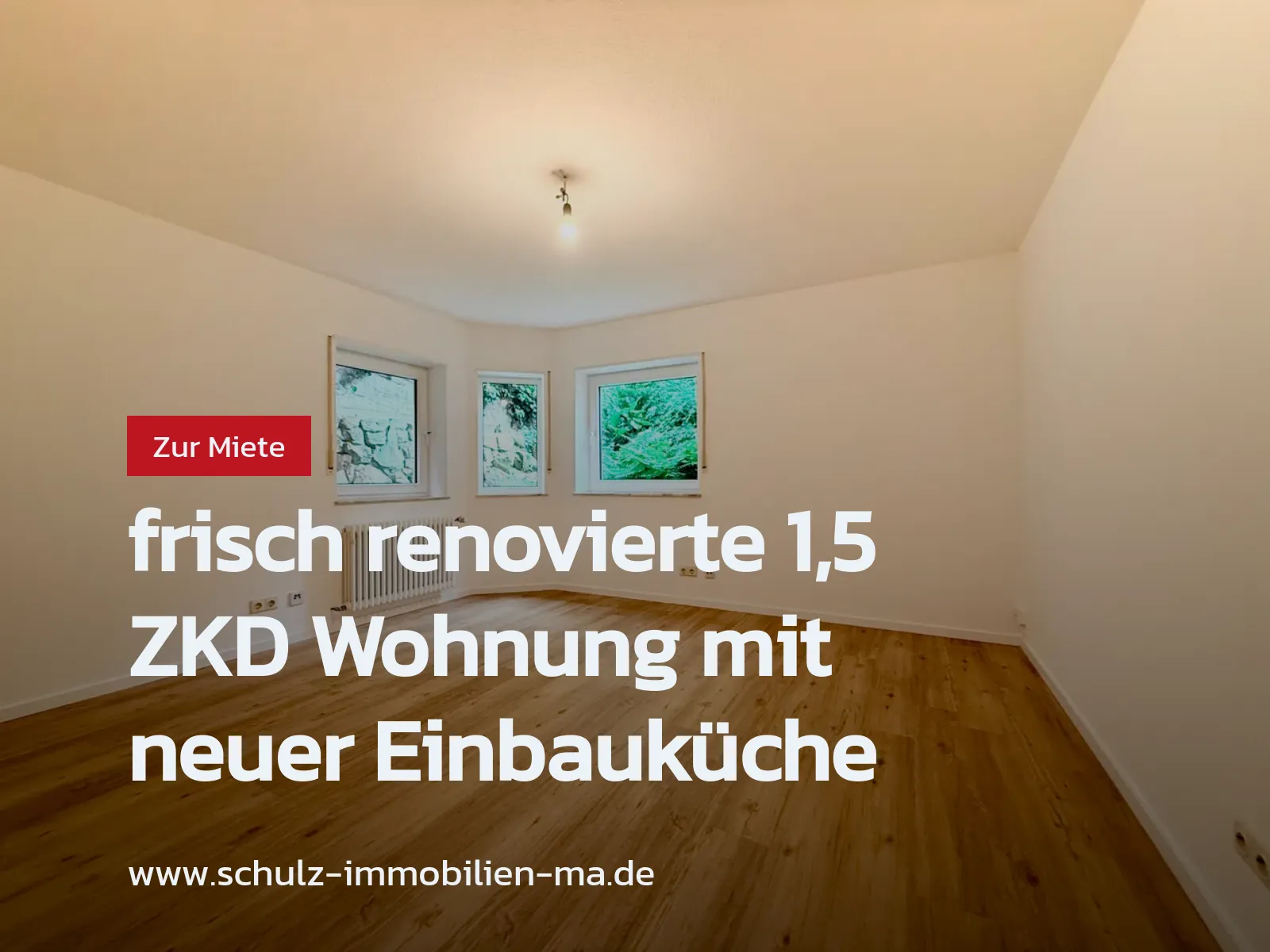 Neu im Angebot: frisch renovierte 1,5 ZKD Wohnung mit neuer Einbauküche