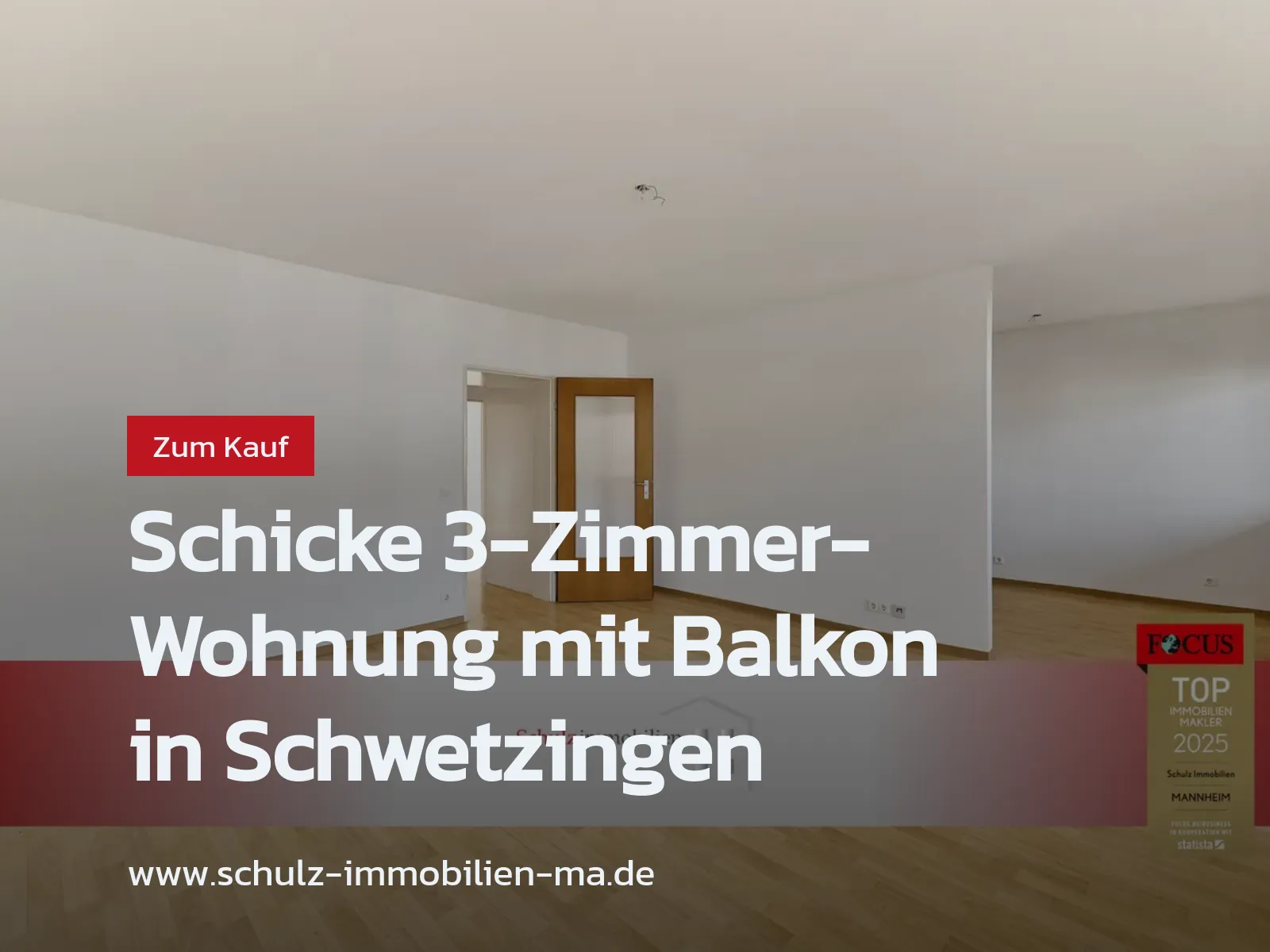 Neu im Angebot: Schicke 3-Zimmer-Wohnung mit Balkon in Schwetzingen
