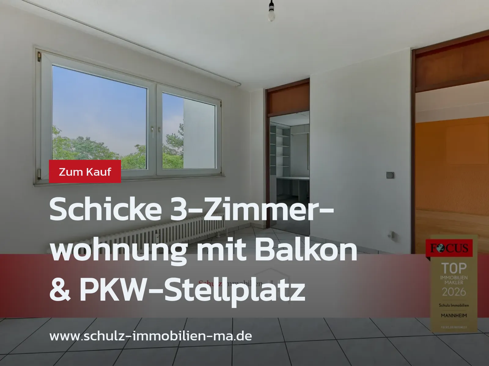 Neu im Angebot: Schicke 3-Zimmerwohnung mit Balkon & PKW-Stellplatz
