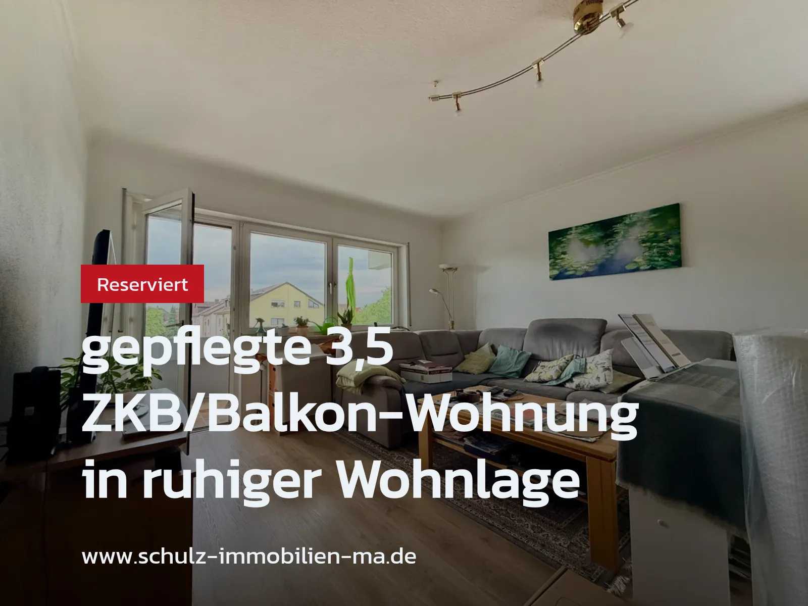 Neu im Angebot: gepflegte 3,5 ZKB/Balkon-Wohnung in ruhiger Wohnlage