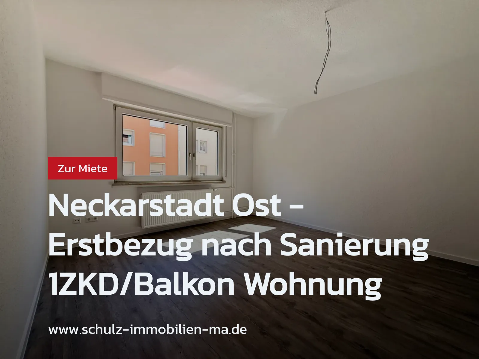 Neu im Angebot: Neckarstadt Ost – Erstbezug nach Sanierung 1ZKD/Balkon Wohnung