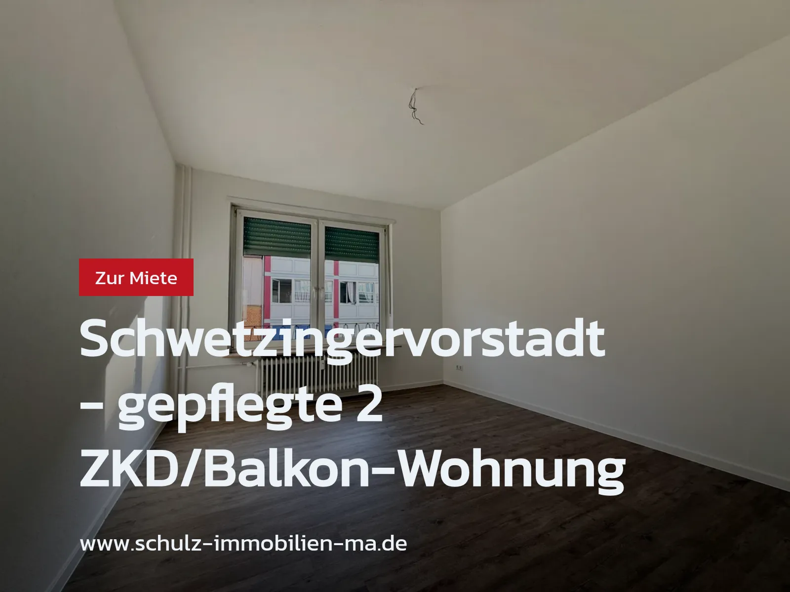 Neu im Angebot: Schwetzingervorstadt – gepflegte 2 ZKD/Balkon-Wohnung