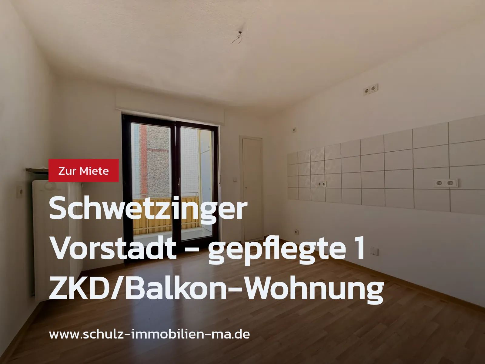 Neu im Angebot: Schwetzinger Vorstadt – gepflegte 1 ZKD/Balkon-Wohnung