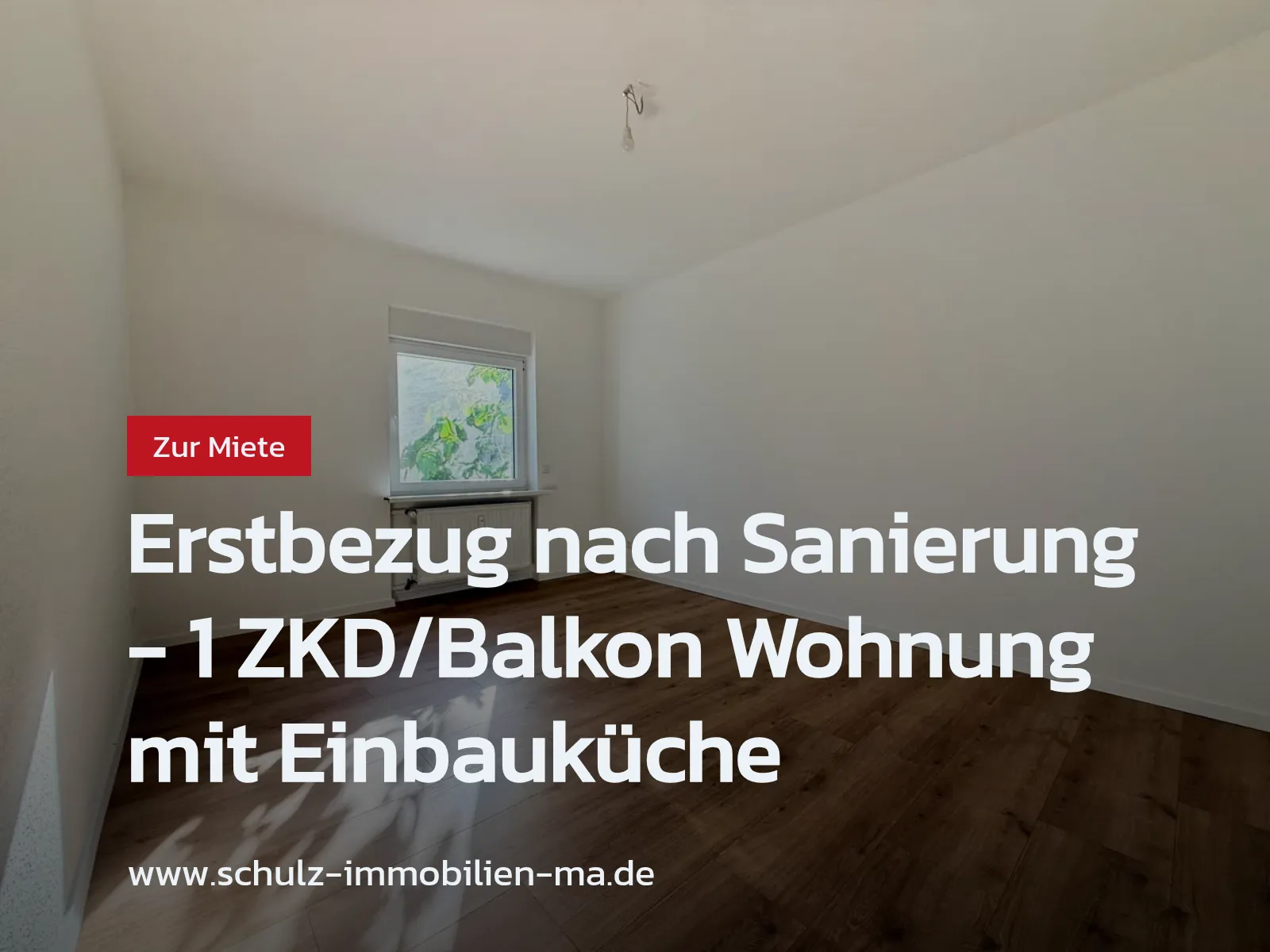 Neu im Angebot: Erstbezug nach Sanierung – 1 ZKD/Balkon Wohnung mit Einbauküche