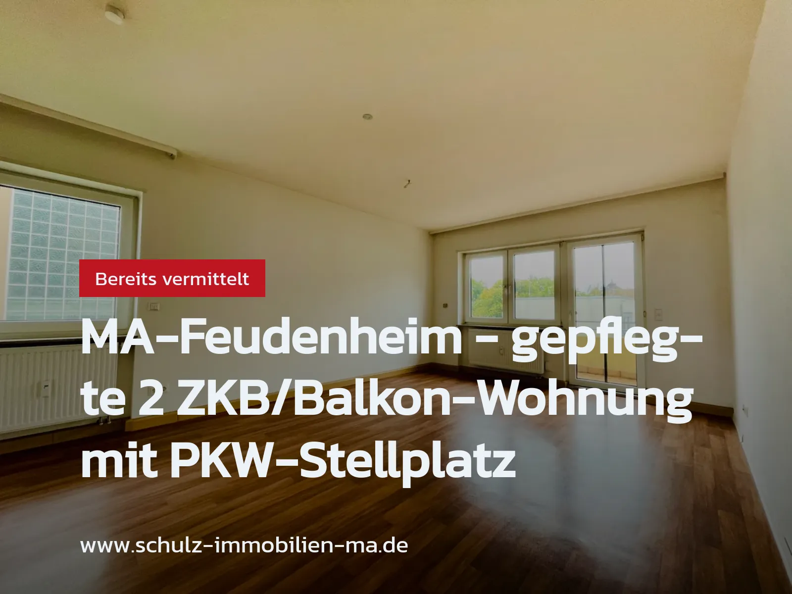 Nicht mehr verfügbar: MA-Feudenheim – gepflegte 2 ZKB/Balkon-Wohnung mit PKW-Stellplatz