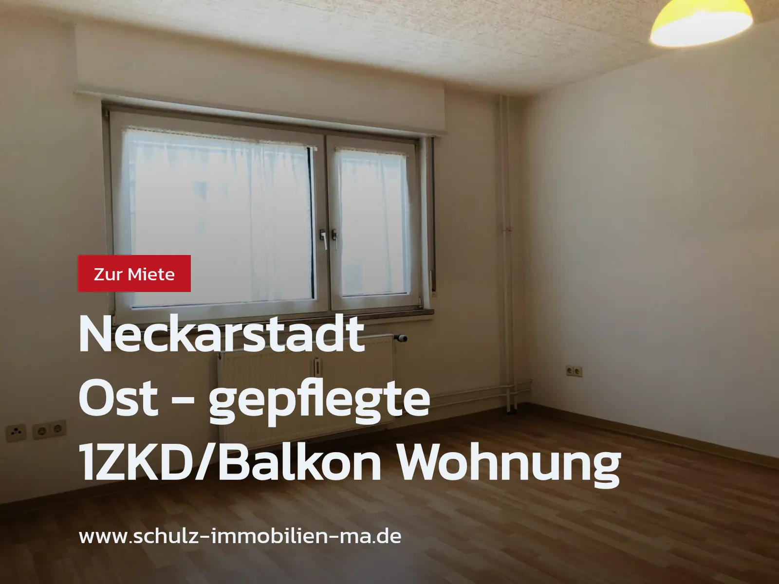 Neu im Angebot: Neckarstadt Ost – gepflegte 1ZKD/Balkon Wohnung
