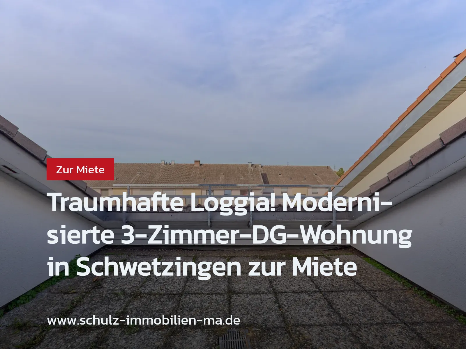 Neu im Angebot: Traumhafte Loggia! Modernisierte 3-Zimmer-DG-Wohnung in Schwetzingen zur Miete