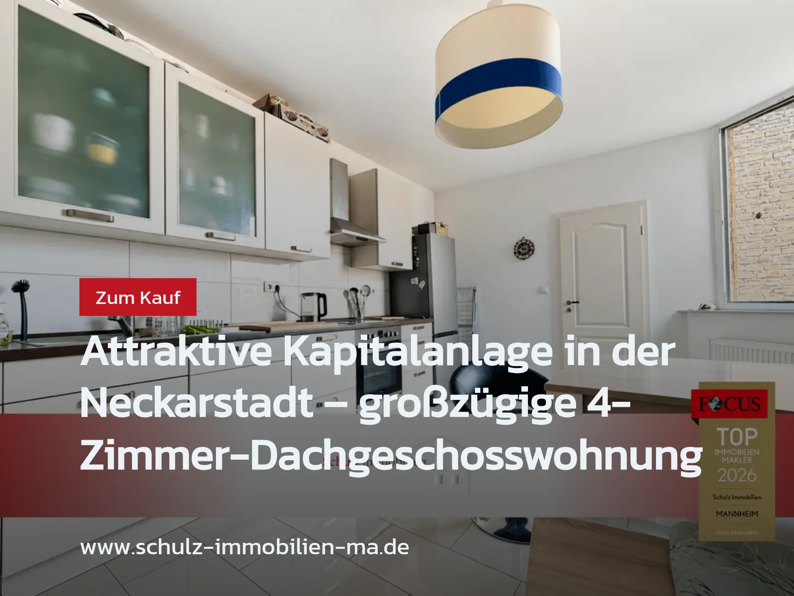 Neu im Angebot: Attraktive Kapitalanlage in der Neckarstadt – großzügige 4-Zimmer-Dachgeschosswohnung