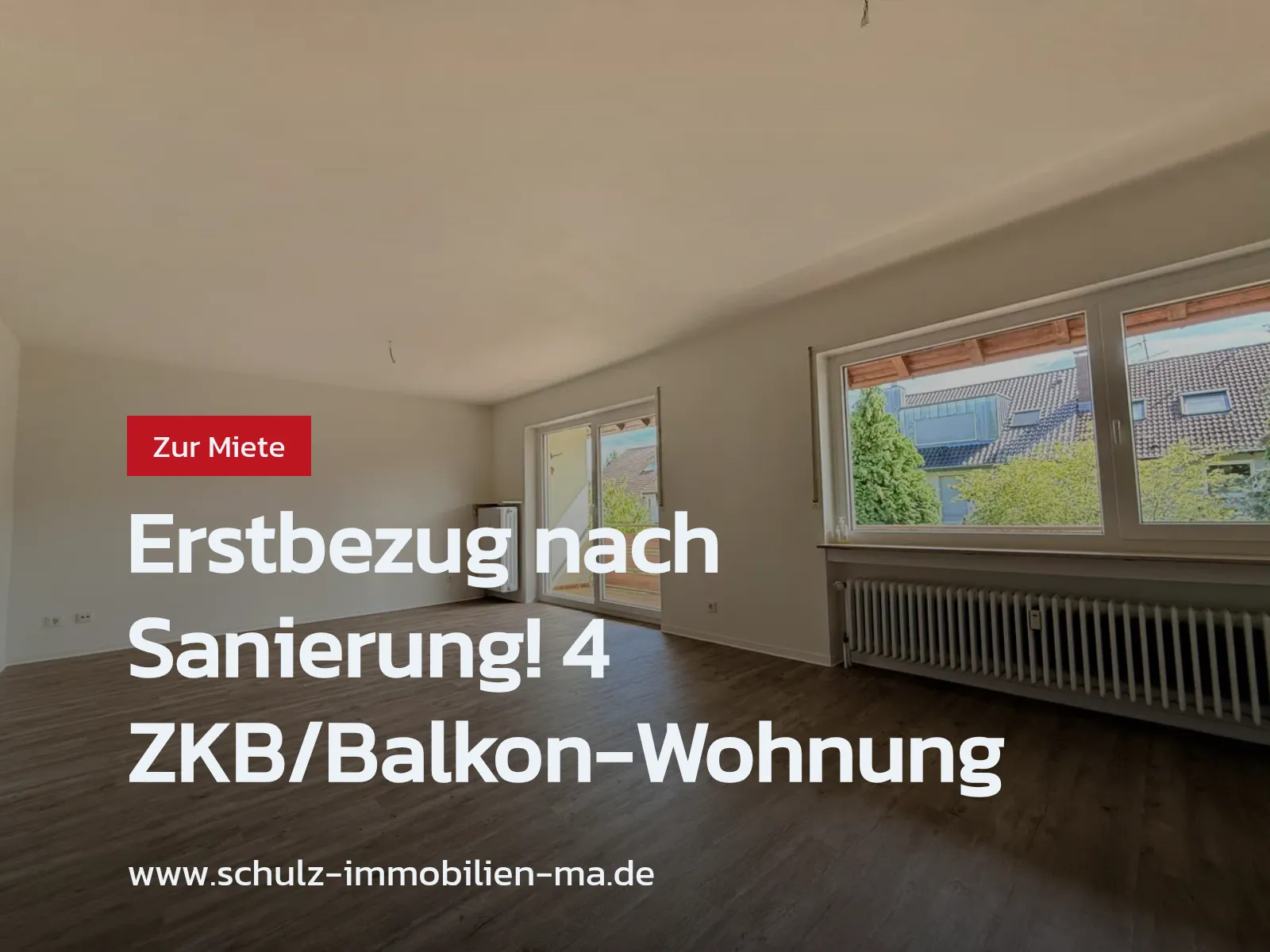 Neu im Angebot: Erstbezug nach Sanierung! 4 ZKB-Balkonwohnung