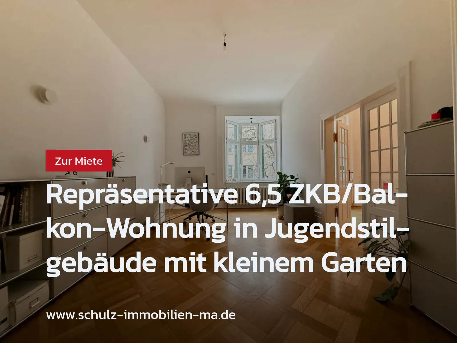Neu im Angebot: Repräsentative 6,5 ZKB/Balkon-Wohnung in Jugendstilgebäude mit kleinem Garten