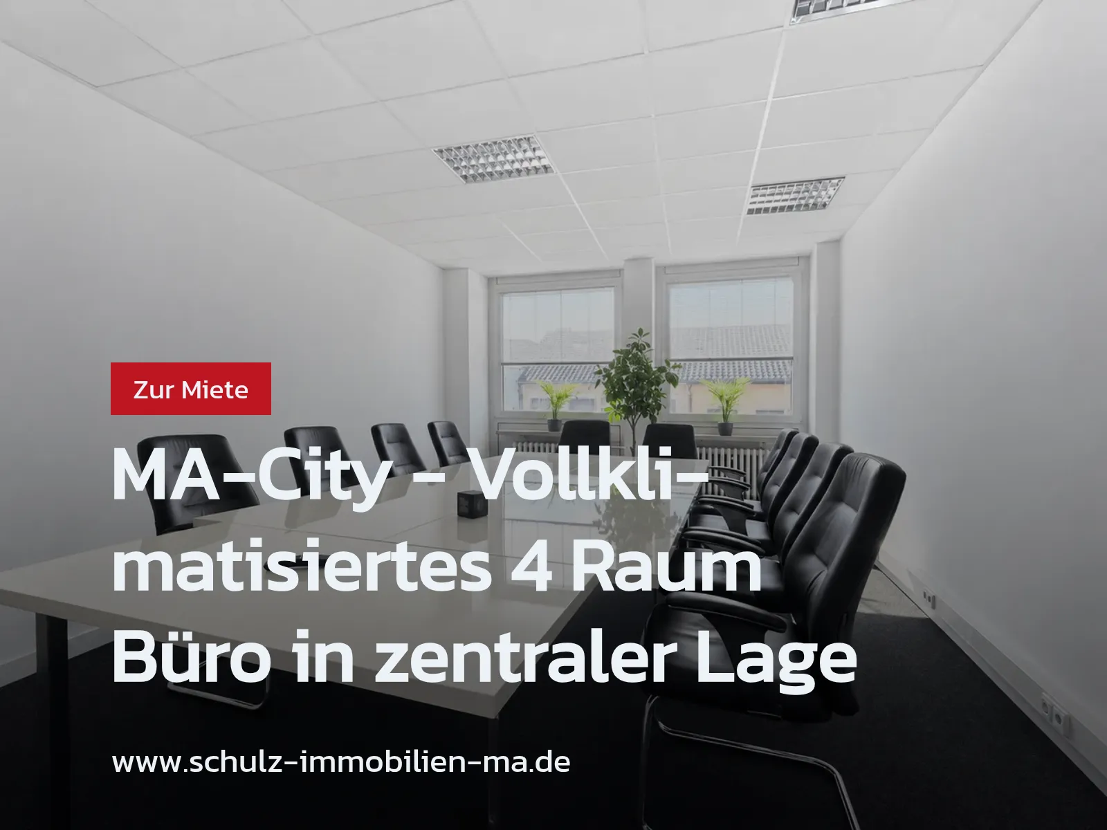 Neu im Angebot: MA-City – Vollklimatisiertes 4 Raum Büro in zentraler Lage