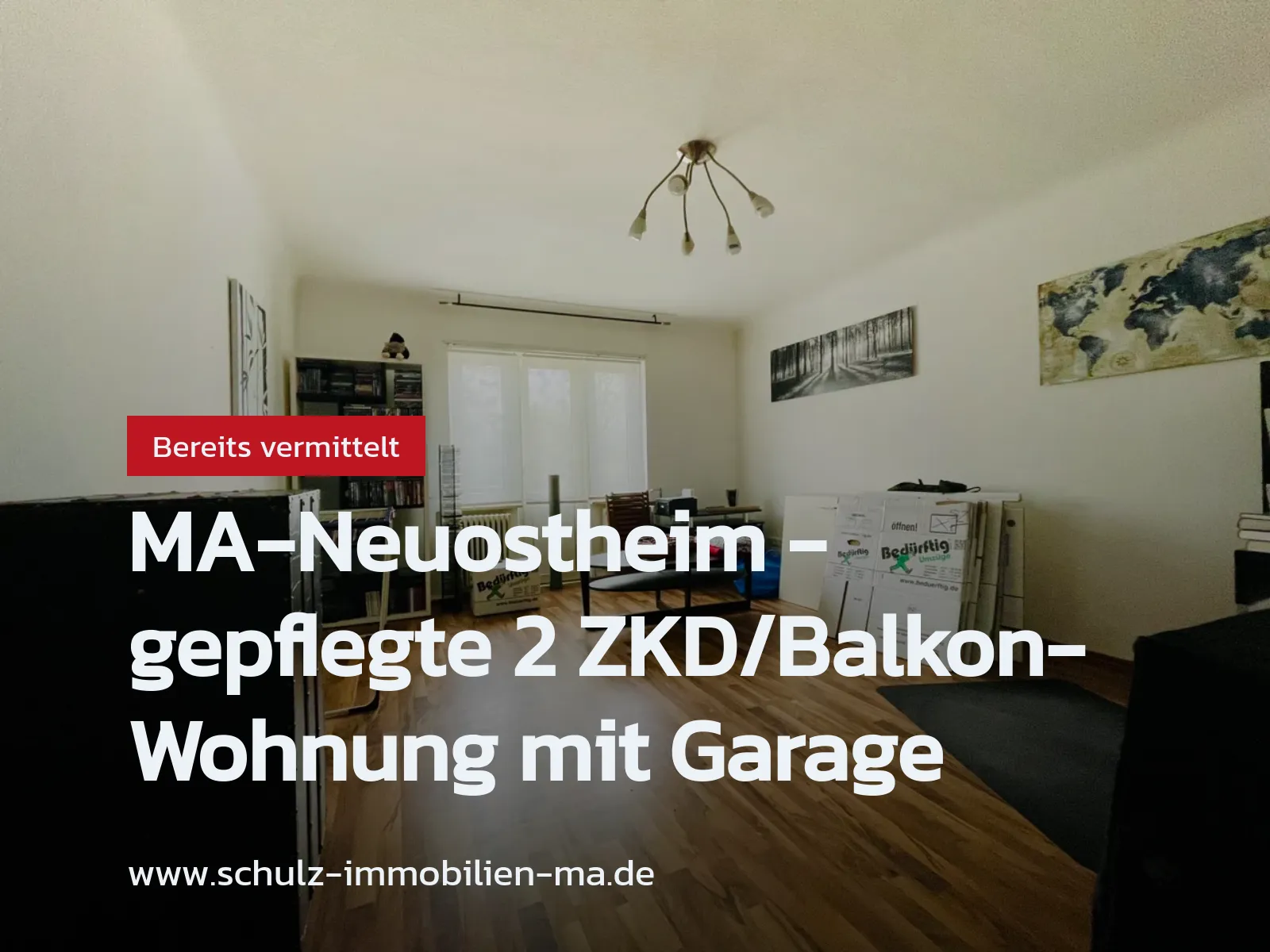 Nicht mehr verfügbar: MA-Neuostheim – gepflegte 2 ZKD/Balkon-Wohnung mit Garage