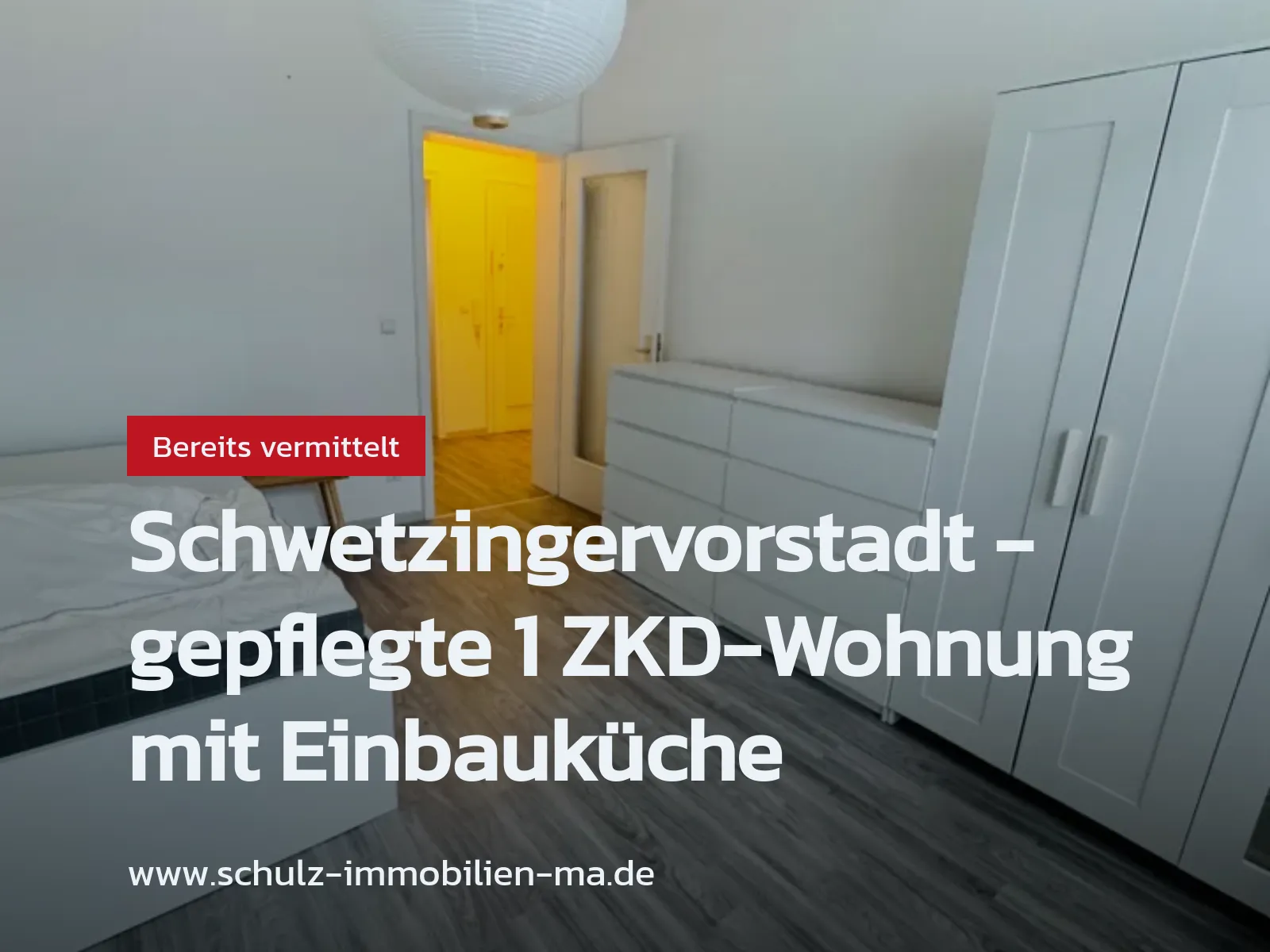 Nicht mehr verfügbar: Schwetzingervorstadt – gepflegte 1 ZKD-Wohnung mit Einbauküche
