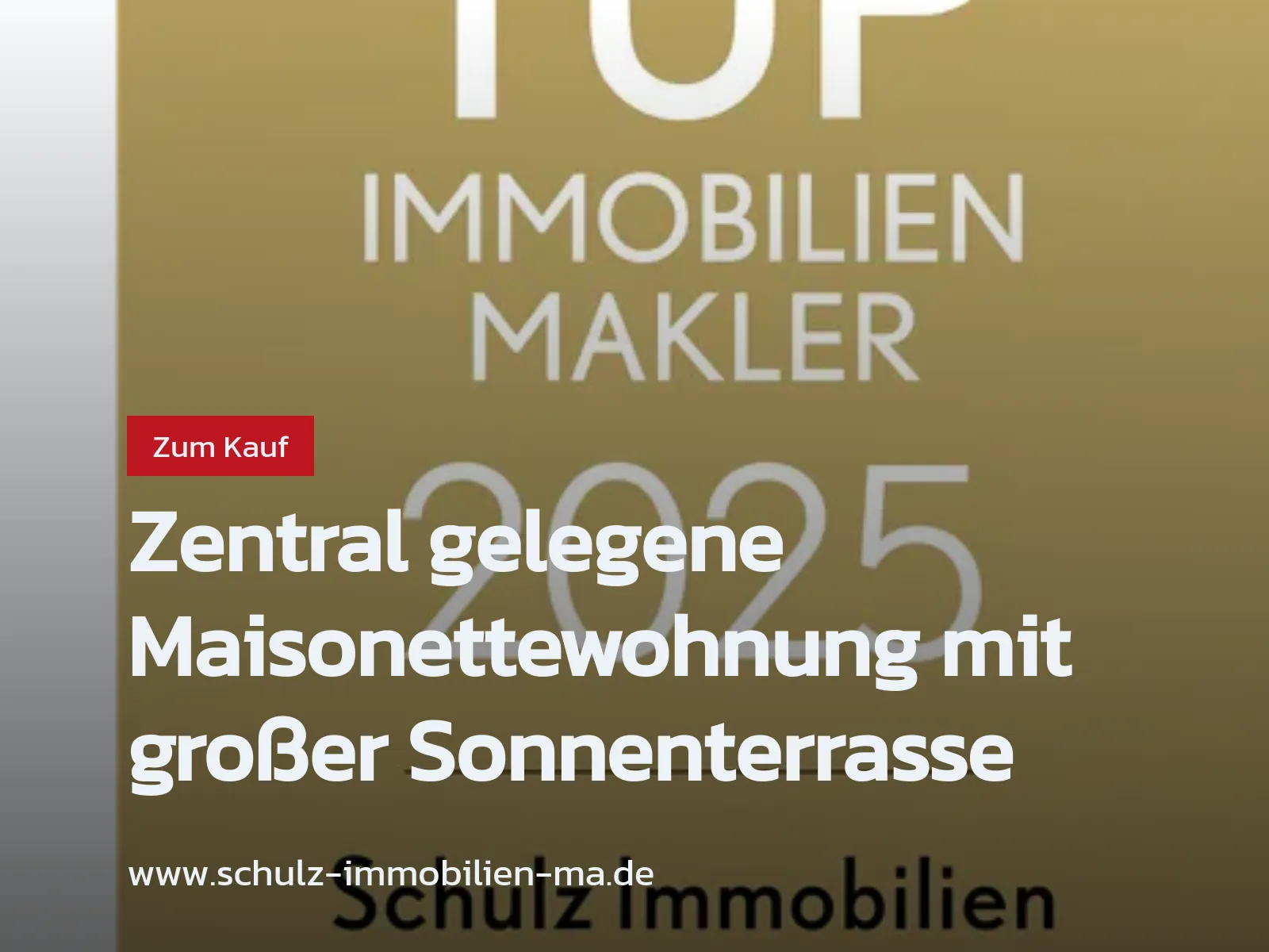 Neu im Angebot: Zentral gelegene Maisonettewohnung mit großer Sonnenterrasse
