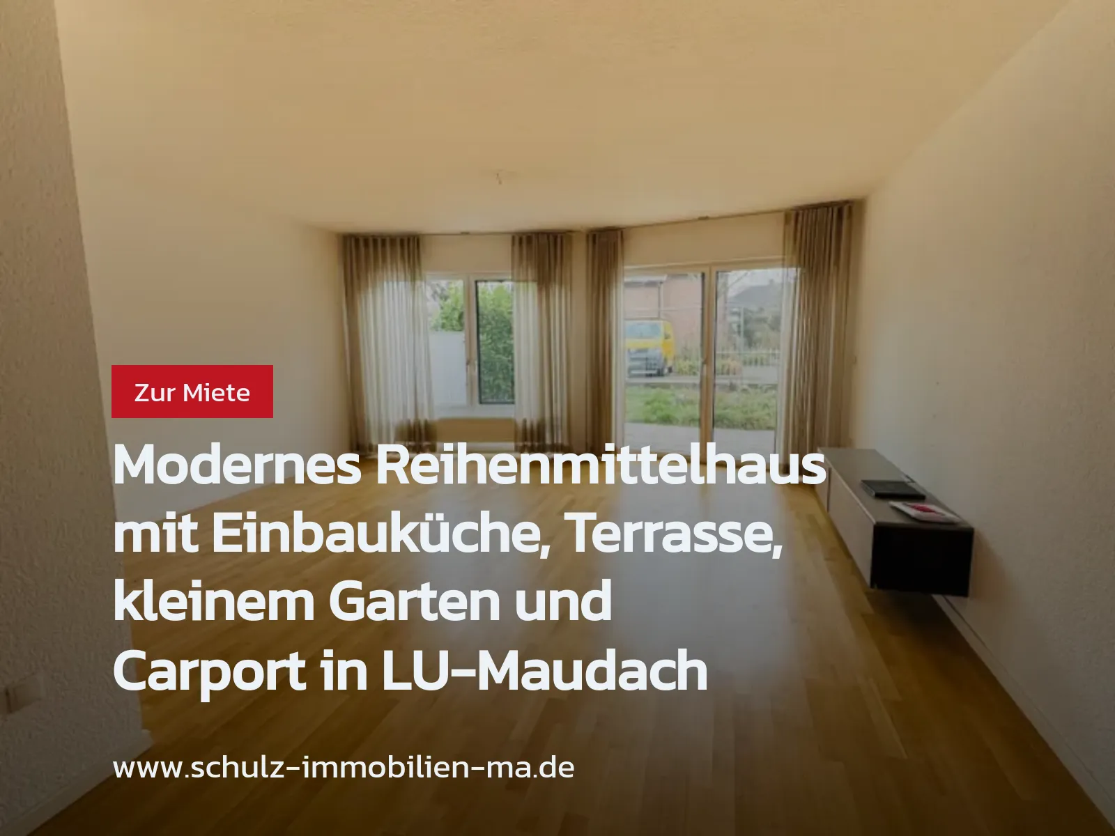 Neu im Angebot: Modernes Reihenmittelhaus mit Einbauküche, Terrasse, kleinem Garten und Carport in LU-Maudach