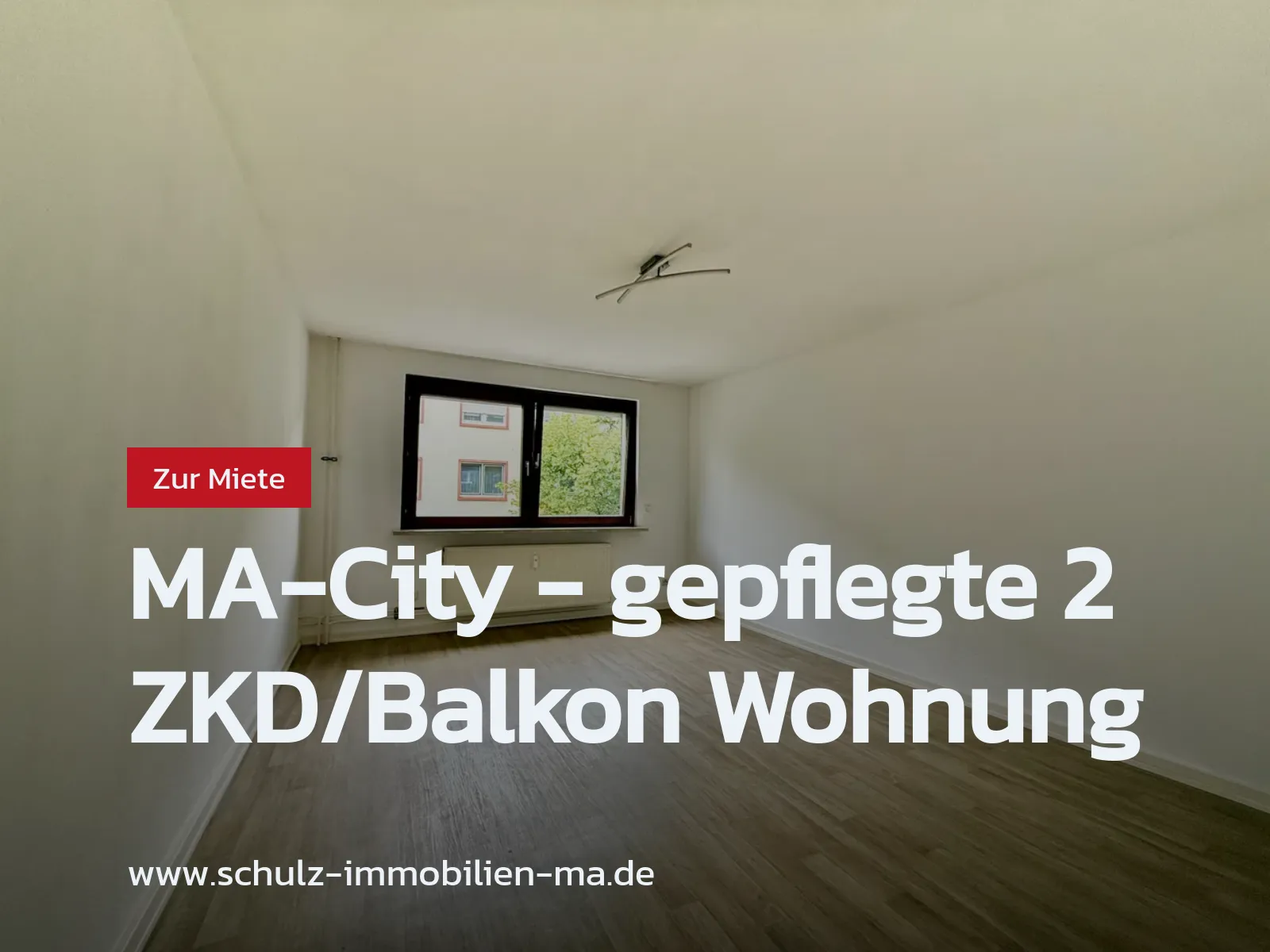 Neu im Angebot: MA-City – gepflegte 2 ZKD/Balkon Wohnung