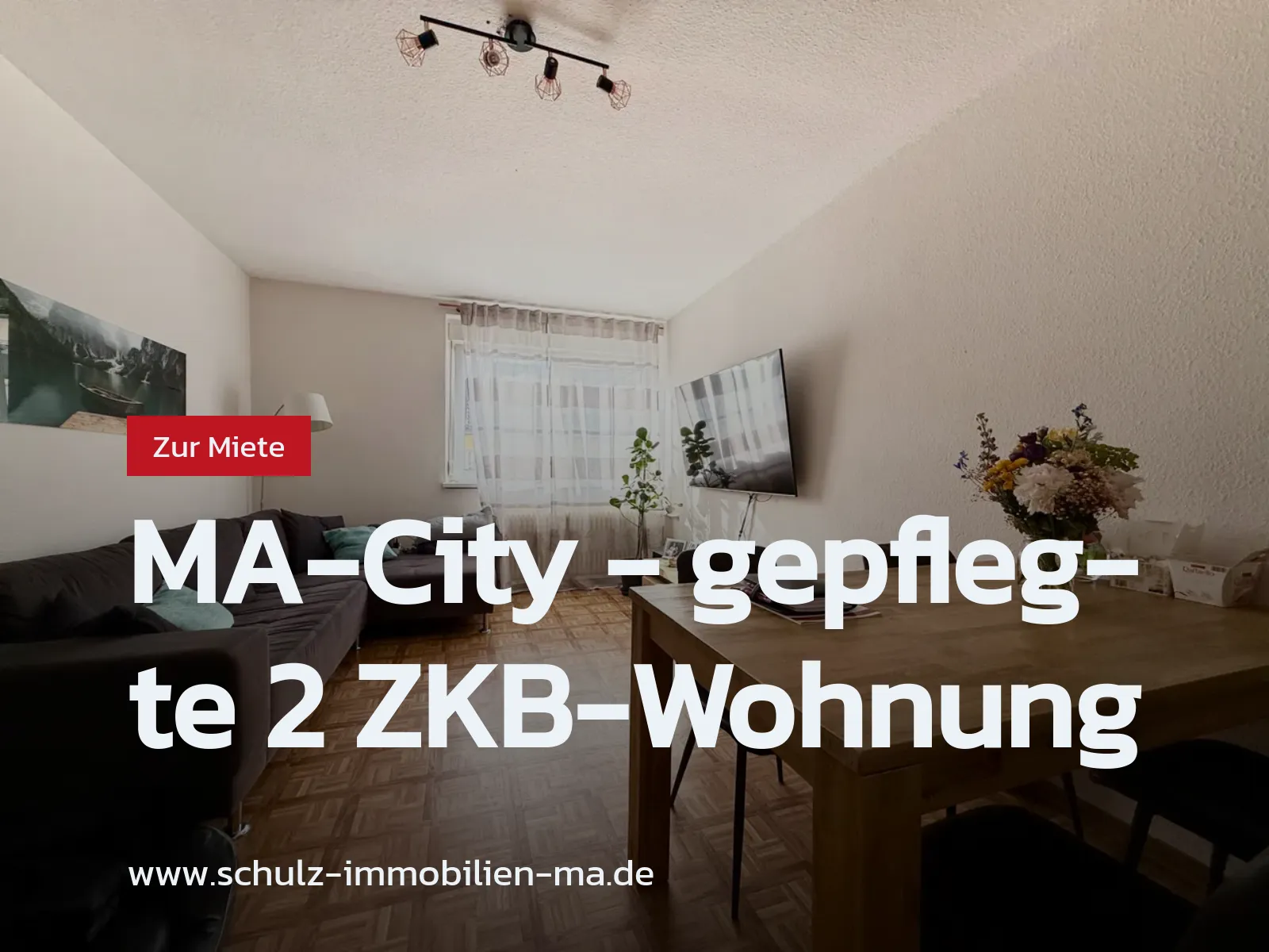 Neu im Angebot: MA-City – gepflegte 2 ZKB-Wohnung