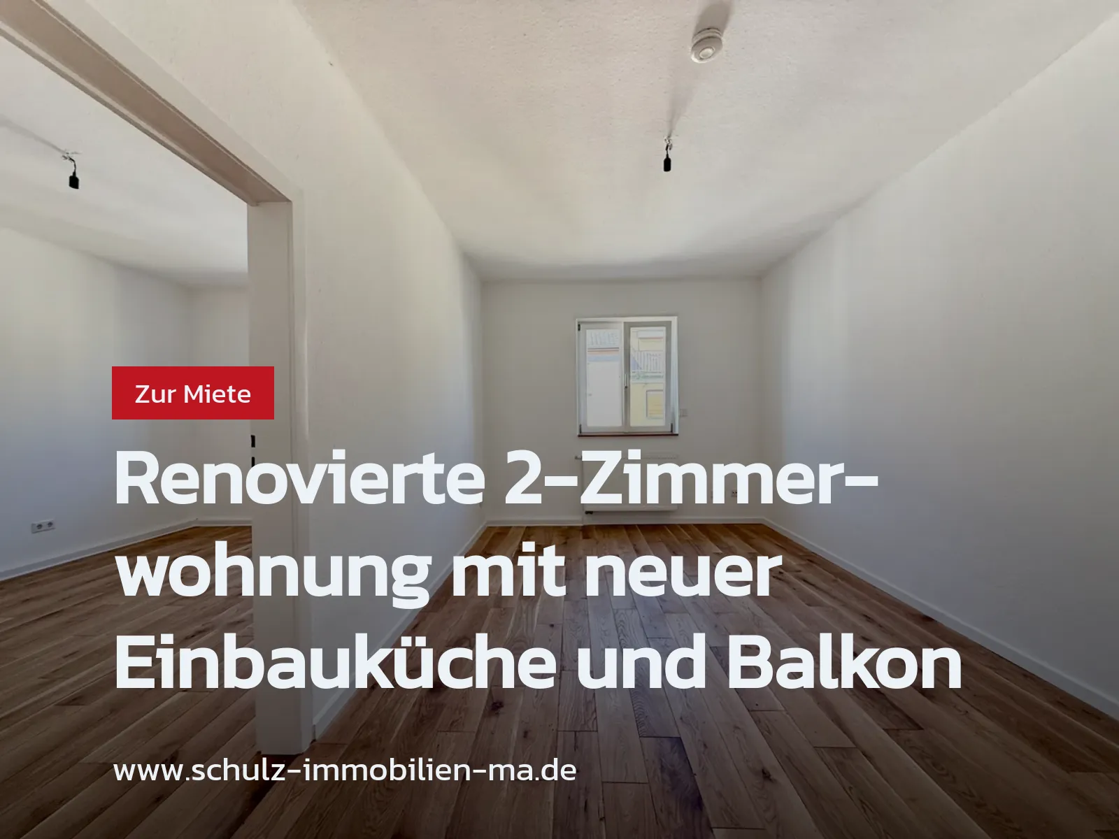 Neu im Angebot: Renovierte 2-Zimmerwohnung mit neuer Einbauküche und Balkon