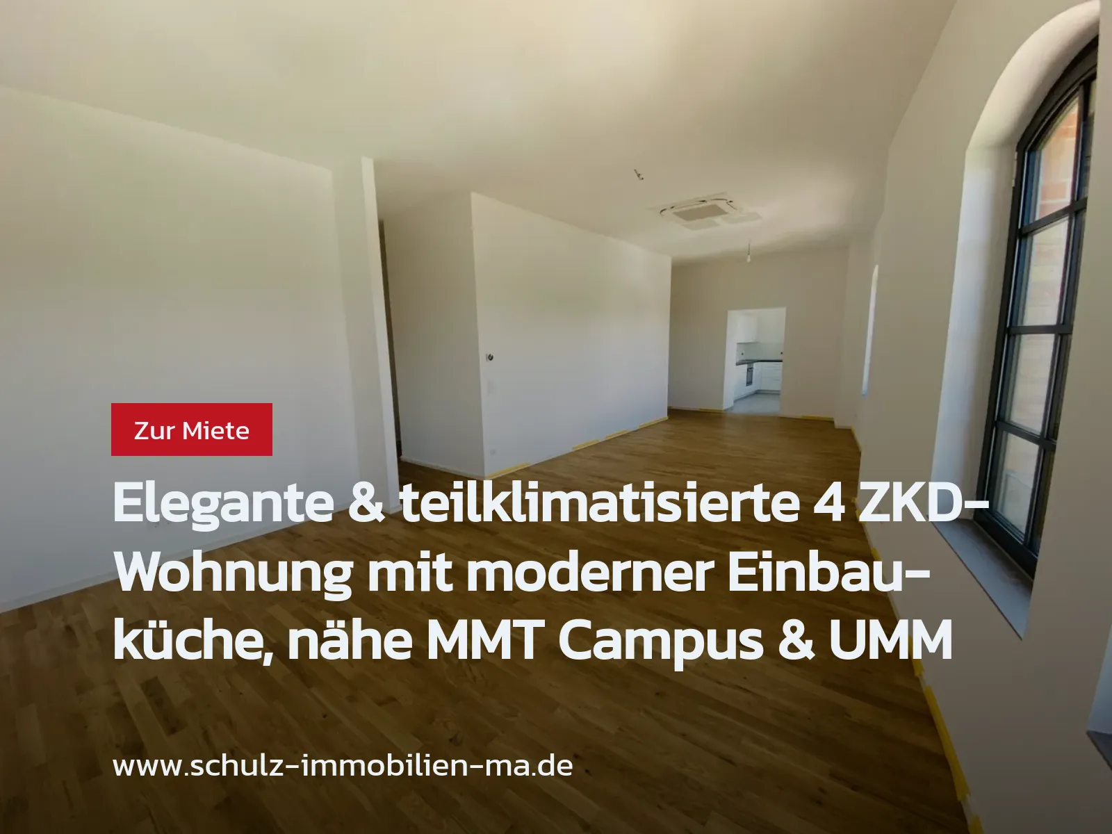 Neu im Angebot: Elegante & teilklimatisierte 4 ZKD-Wohnung mit moderner Einbauküche, nähe MMT Campus & UMM