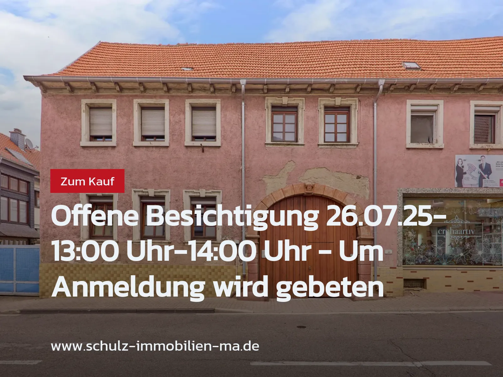 Neu im Angebot: Offene Besichtigung 26.07.25- 13:00 Uhr-14:00 Uhr – Um Anmeldung wird gebeten
