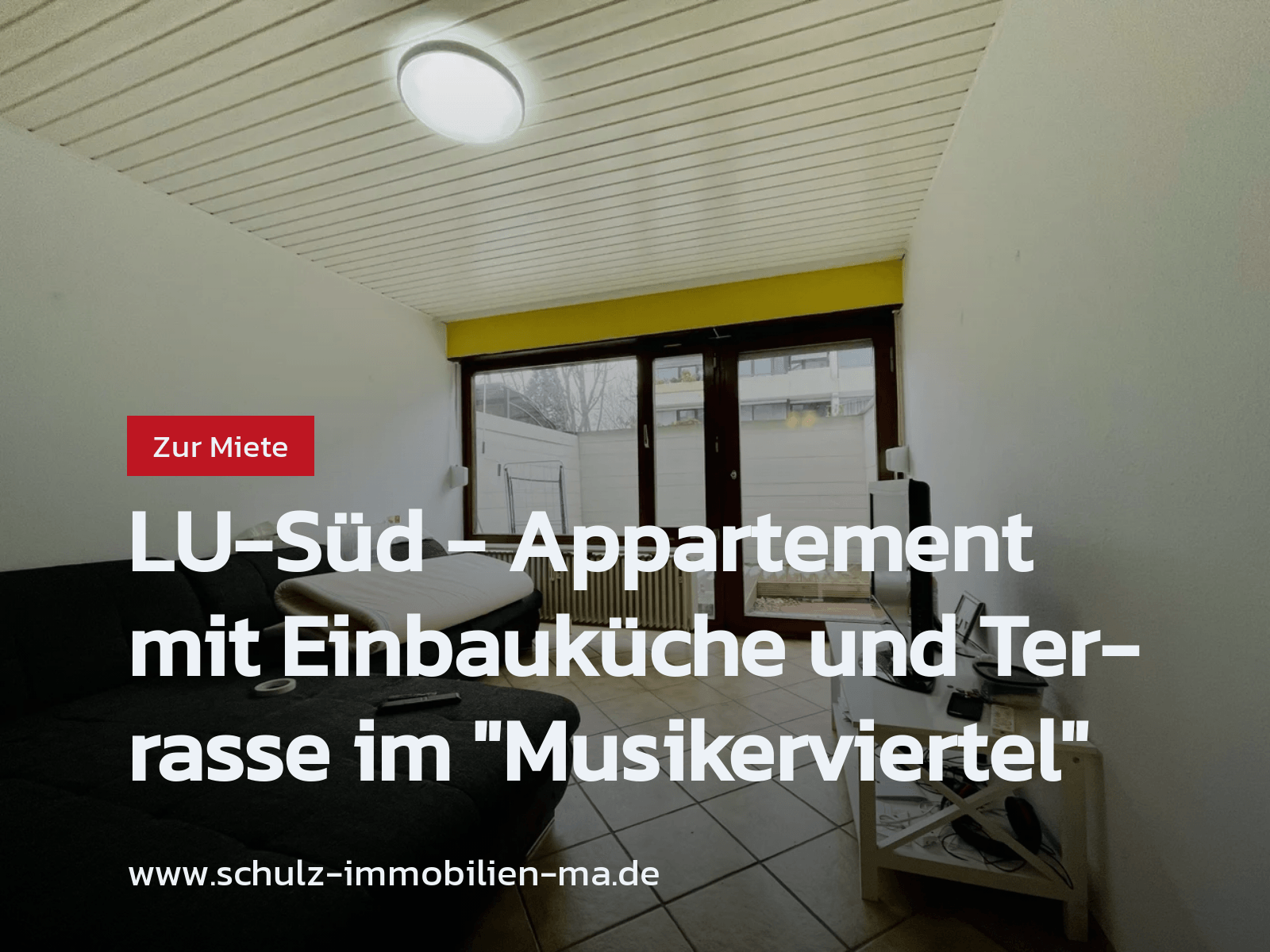 Nicht mehr verfügbar: LU-Süd – Appartement mit Einbauküche und Terrasse im „Musikerviertel“