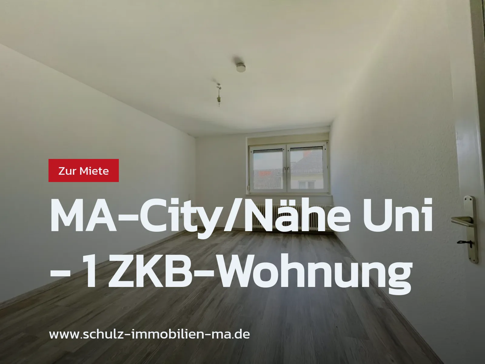 Neu im Angebot: MA-City/Nähe Uni –  1 ZKB-Wohnung