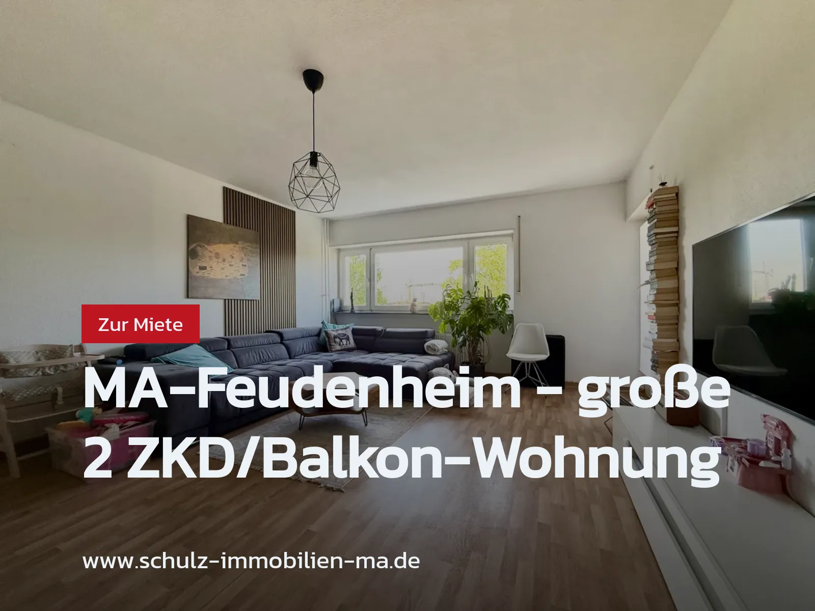 Neu im Angebot: MA-Feudenheim – große 2 ZKD/Balkon-Wohnung