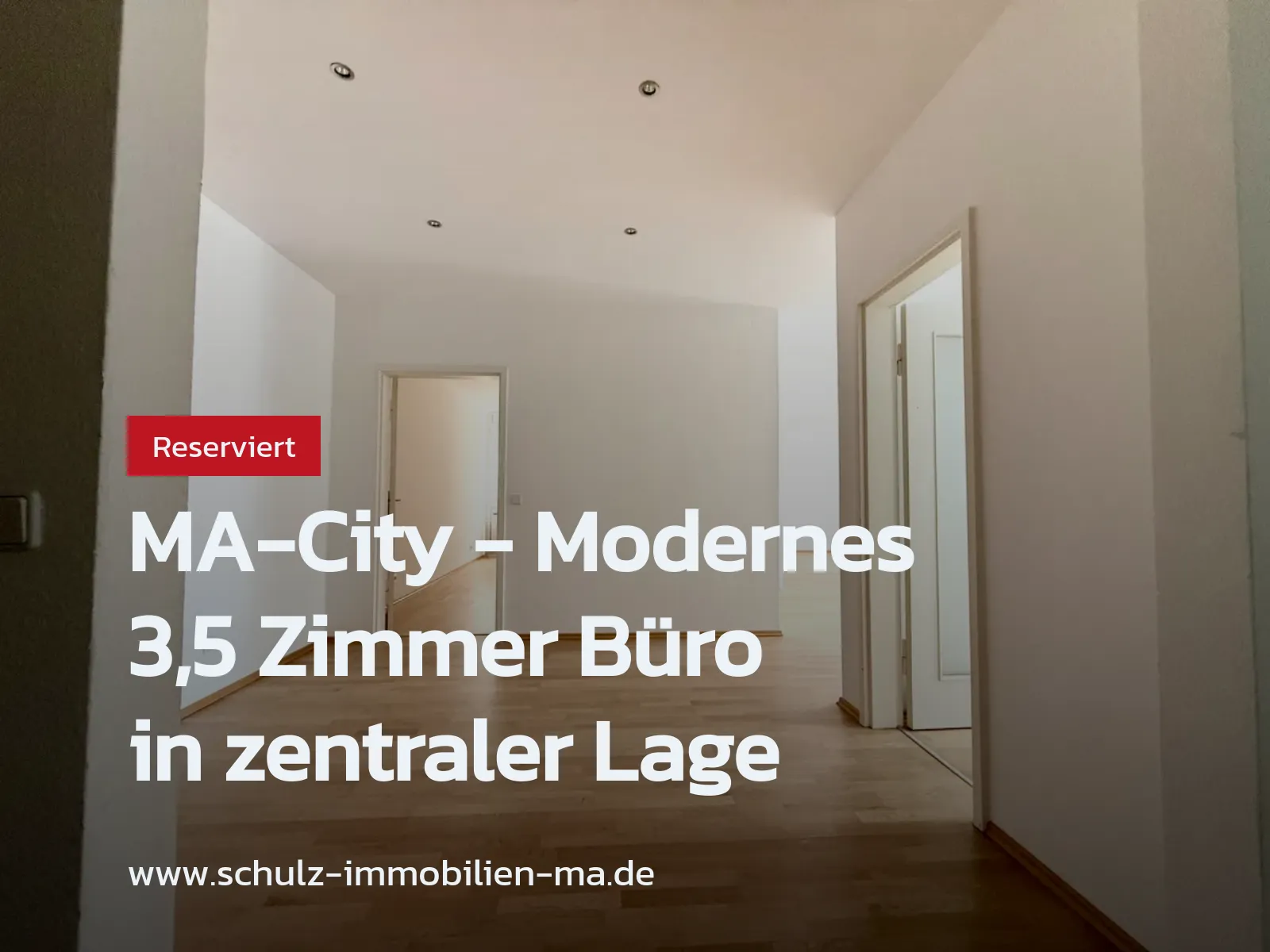 Neu im Angebot: MA-City – Modernes 3,5 Zimmer Büro in zentraler Lage