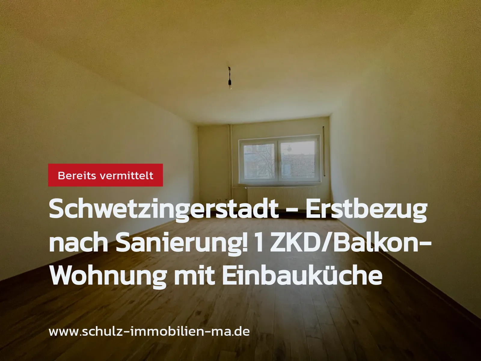 Nicht mehr verfügbar: Schwetzingerstadt – Erstbezug nach Sanierung! 1 ZKD/Balkon-Wohnung mit Einbauküche