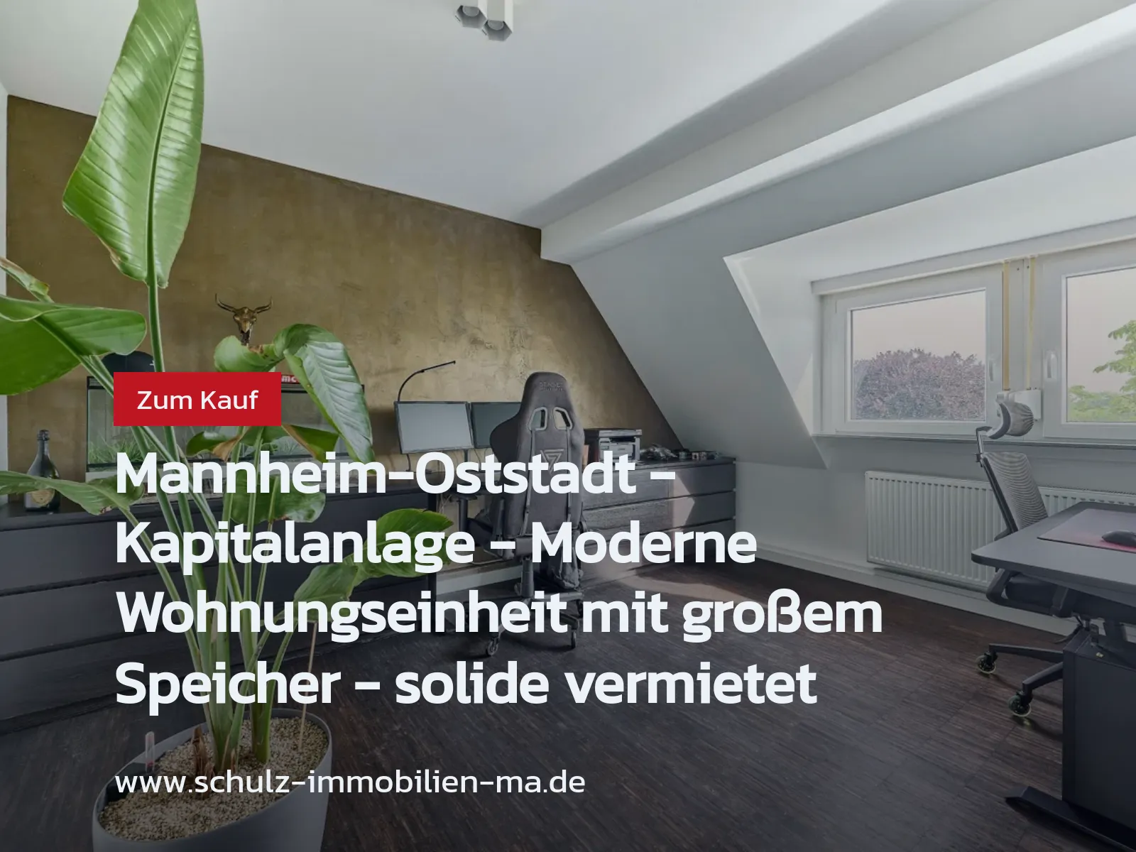 Neu im Angebot: Mannheim-Oststadt – Kapitalanlage – Moderne Wohnungseinheit mit großem Speicher – solide vermietet