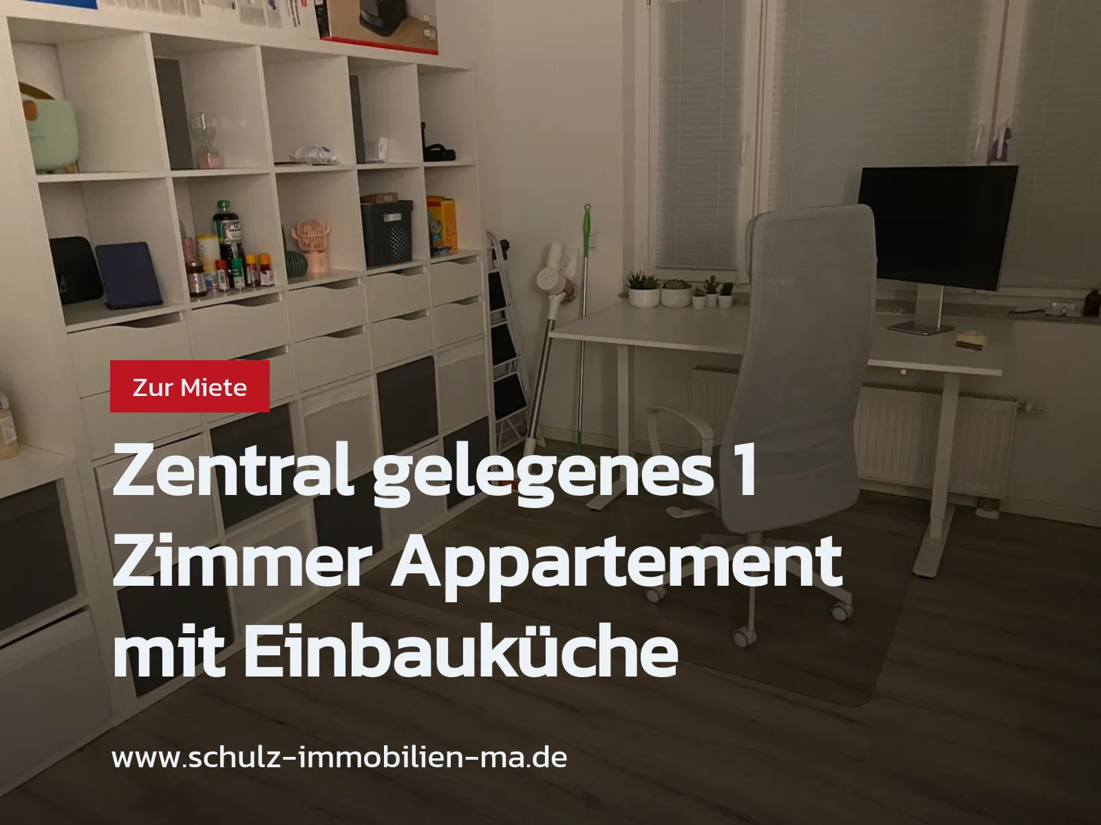 Neu im Angebot: Zentral gelegenes 1 Zimmer Appartement mit Einbauküche
