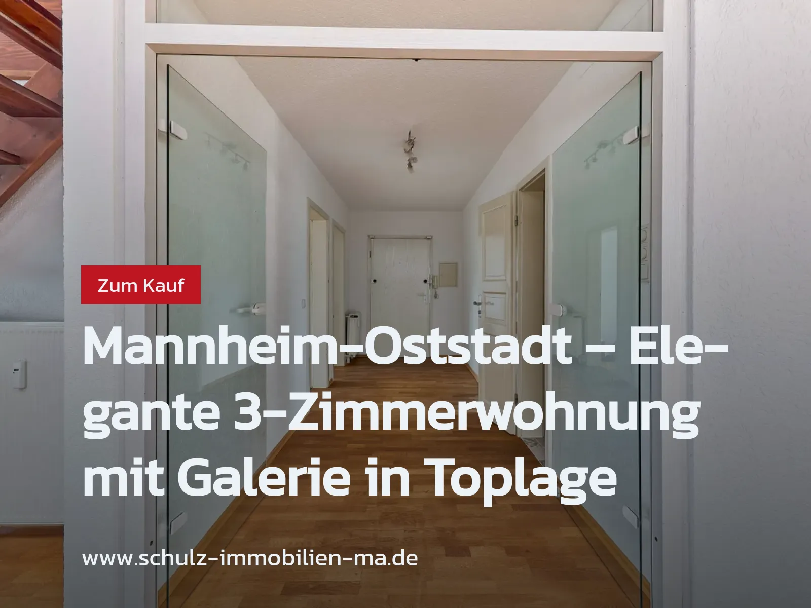 Neu im Angebot: Mannheim-Oststadt – Elegante 3-Zimmerwohnung mit Galerie in Toplage
