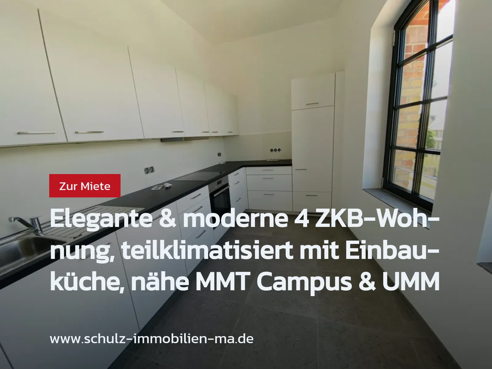 Neu im Angebot: Elegante & moderne 4 ZKB-Wohnung, teilklimatisiert mit Einbauküche, nähe MMT Campus & UMM
